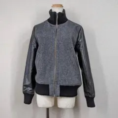 【ロートレアモン】ブルゾン　シャンパー　グレー　38　M　ウール　美品 y2k