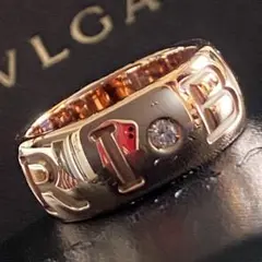 未使用❣️ブルガリBVLGARI 1Pダイヤ モノゴロリングPG750 51