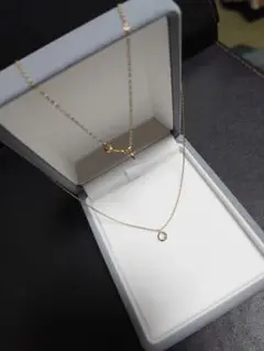 ポメラート 一粒ダイヤモンドネックレス