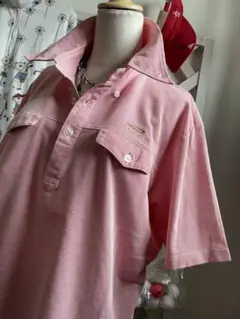 Ｇ⭐︎ティゴラ⭐︎３L⭐︎赤の清潔感ストライプポロシャツ　　美品