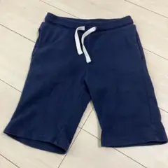H&M ネイビー ハーフパンツ 130