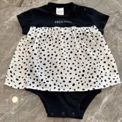 CECIL McBEE ドット柄ロンパース 70