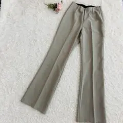 BLATE フレアパンツ ウエストゴム ベージュ M相当（669）