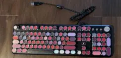 PC ゲーミングキーボード　ピンク