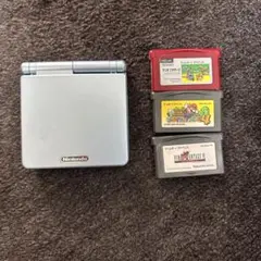 ゲームボーイアドバンスSP パールブルー本体+カセット