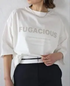 【新品】(ロゴ半)BONJOUR SAGAN USAコットンハーフスリーブロゴT
