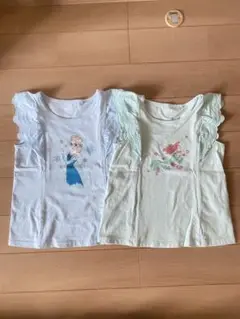 UNIQLOエルサ&アリエルTシャツ2枚セット