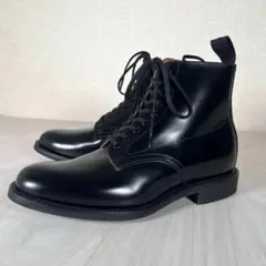 【極美品】サンダース　ミリタリー ダービー ブーツ　ブラック　黒　4　1824B