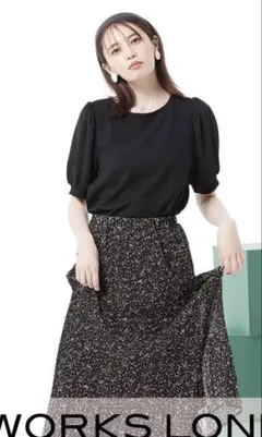 HK WORKS LONDON ブラック パフスリーブ M