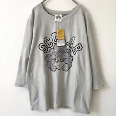 【新品未使用】SCOLAR スカラー　グレー 七分袖 ロンT 水玉　ドット柄