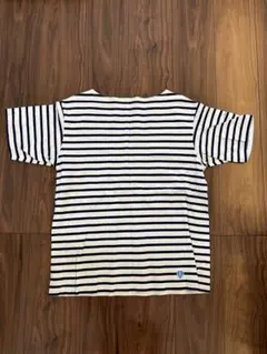 ストライプ Tシャツ ホワイト/ネイビー オーシバルサイズ3