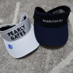 PEARLY GATES ゴルフ用バイザー 2点セット