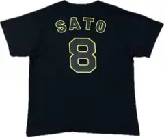 阪神タイガース　公式　Tシャツ 佐藤輝明 選手　背番号８　オフィシャルグッズ
