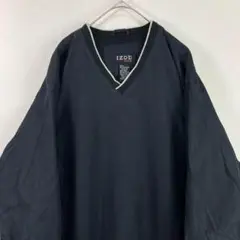 USA古着 izod ナイロンプルオーバー ナイロンジャケット 黒