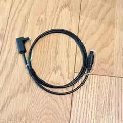 オーディオファン 光デジタルケーブル 角型 片側 L字 約2m