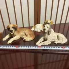 [美品］イタリア製犬の置物☆3匹セット