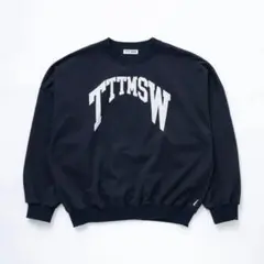 新品》TTT MSW 刺繍 クルー ネック スエット トレーナー 短丈 グレー 2025年最新】TTT_MSW メンズ トレーナー・スウェットの人気