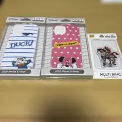 【新品未使用】Disney ドナルド ミニー　iPhoneケース　スマホリング