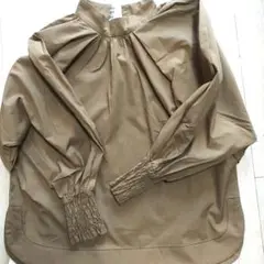 レディース トップス ブラウン タートルネック シャツ RISM