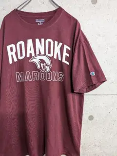Champion ロアノーク大学マルーンズ Tシャツ L ボルドー