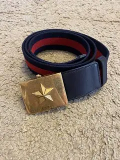 GUCCI グッチ スター ロゴ ウェブ ストライプ キャンバス