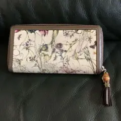 GUCCI グッチ バンブータッセル フローラ 長財布 307984