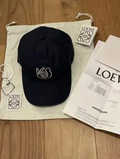 新品・未使用★保存袋・タグ有★LOEWE☆キャップ