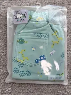 GU ジーユーGU babyサマナルパンツ（7分丈）シナぷしゅ90サイズグリーン