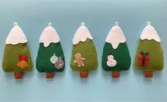 ハンドメイド フェルトマスコット クリスマスのマスコット