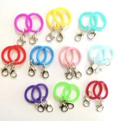 99 アンブレラマーカー　ペットボトルマーカー　シリコンリング　金具付き20個