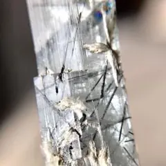 レア★アクアマリン ルチル 原石 19.85ct ブラックルチル 一点もの