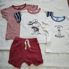 プチバトー　Tシャツ　ショートパンツ　セット　3ans/95cm