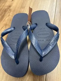 havaianas、ハワイアナス、キッズ、ビーチサンダル、ネイビー、22.5