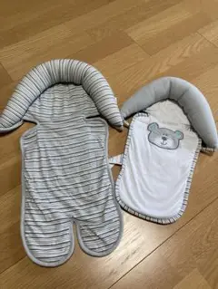 BABIES R US ダブルヘッドクッション グレー・ストライプ