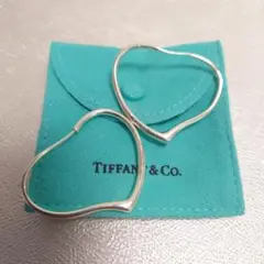 TIFFANY ティファニー オープンハート フープ ピアス