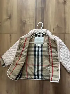 バーバリー　キルティング　ジャケット　ベビーピンク　24M
