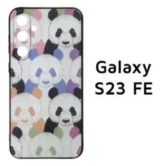 Galaxy S23 FE カバー カラフル パンダ