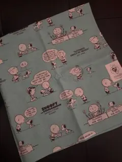 スヌーピー 75周年 バンダナ 水色