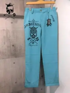 新品 バーディーハント タトゥースカル プリント ストレッチ ゴルフ パンツ L