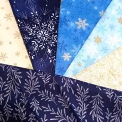 69　クリスマス プリント 生地　はぎれ　綿　カットクロスセット　まとめ売り