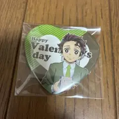 鬼滅の刃 キメツ学園 バレンタイン ハート缶バッジ 竈門炭治郎 ②