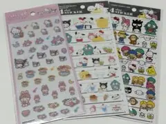 サンリオキャラクター 3点シールセット①