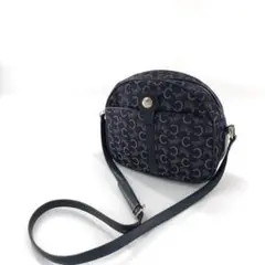 CELINE セリーヌ 馬車金具 Cマガタム ネイビー ショルダーバッグ