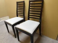 大塚家具 秋田木工 ダイニングチェア N005 2脚セット①