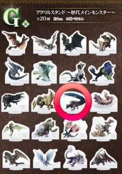 一番くじ モンハン アクリルスタンド 歴代メインモンスター ディノバルド