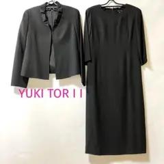 【美品】YUKI TORI I ユキトリイ ブラックフォーマル　9号