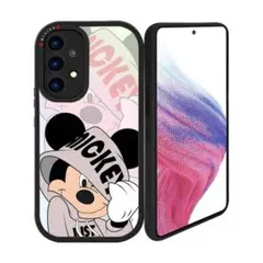 Galaxy A53 5G ケース ミッキー ソフト シリコン ストラップ付き