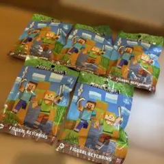 新品未開封　Minecraft フィギュアキーチェーン 5個セット