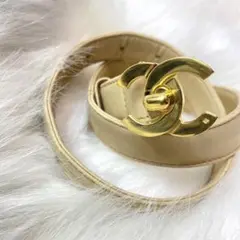 【極上レア】CHANEL シャネル ターンロック ココマーク COCO ベルト