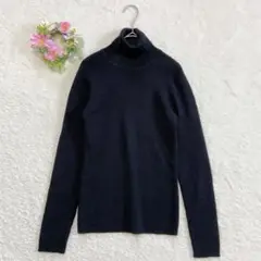 ウール100%★良品 【グレースバーンズ】 タートルネック ニット セーター M